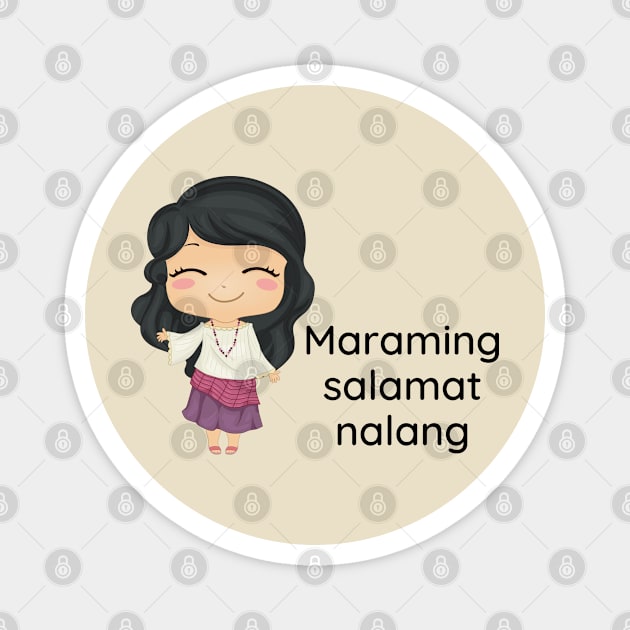 Filipina Tagalog statement - Maraming salamat nalang Magnet by CatheBelan